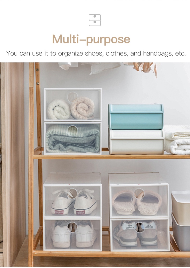 Transparent Shoes Storage Box-6